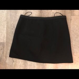 Black sleek mini skirt